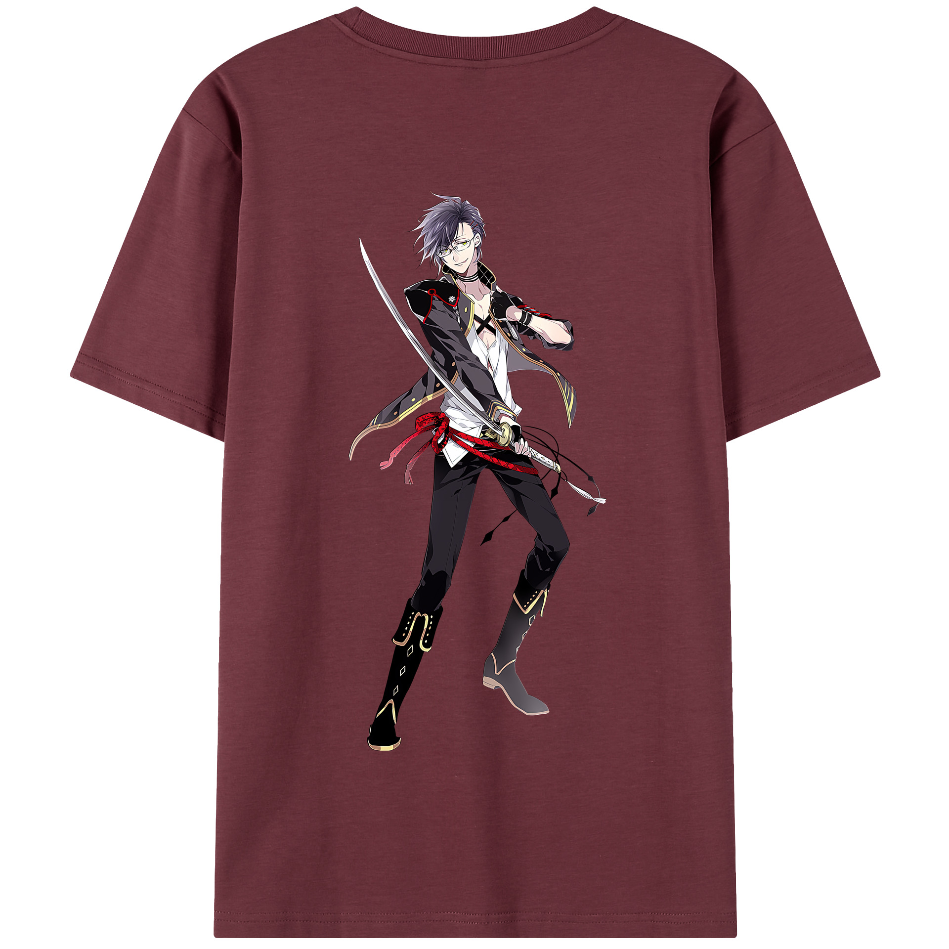 （画像用） 刀剣乱舞 Touken Ranbu 綿100％半袖Tシャツ（背面プリント）